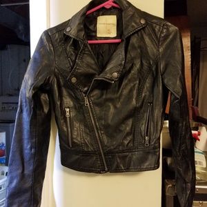 Faux leather jacket